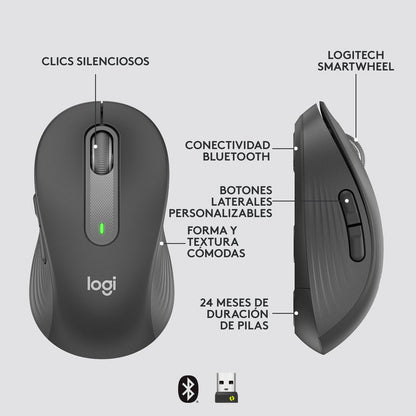 Mouse Inalámbrico Logitech Signature M650 L Left,  Bluetooth