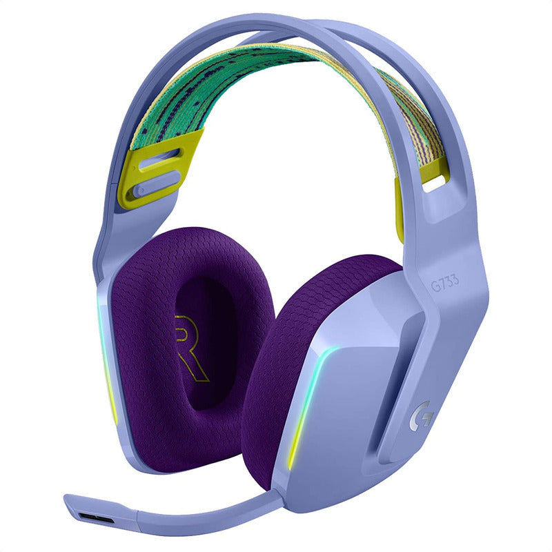 Auricular Gamer Logitech G733, Rgb Inalámbrica / 7.1 - Lila