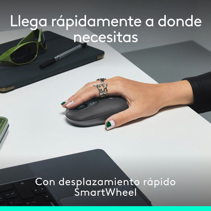Combo Teclado Y Mouse Bluetooth, Logitech Pop Icon, Grafito