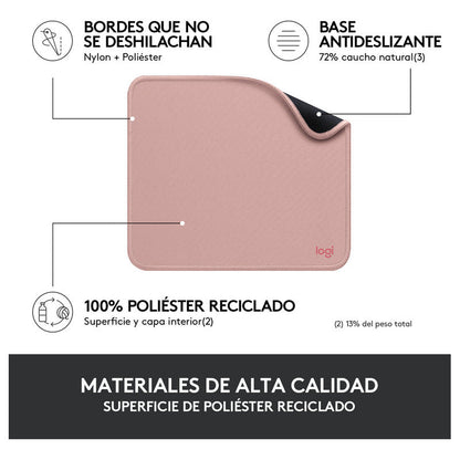 Mouse Pad, Cómodo Deslizamiento Logitech Studio Series Rosa