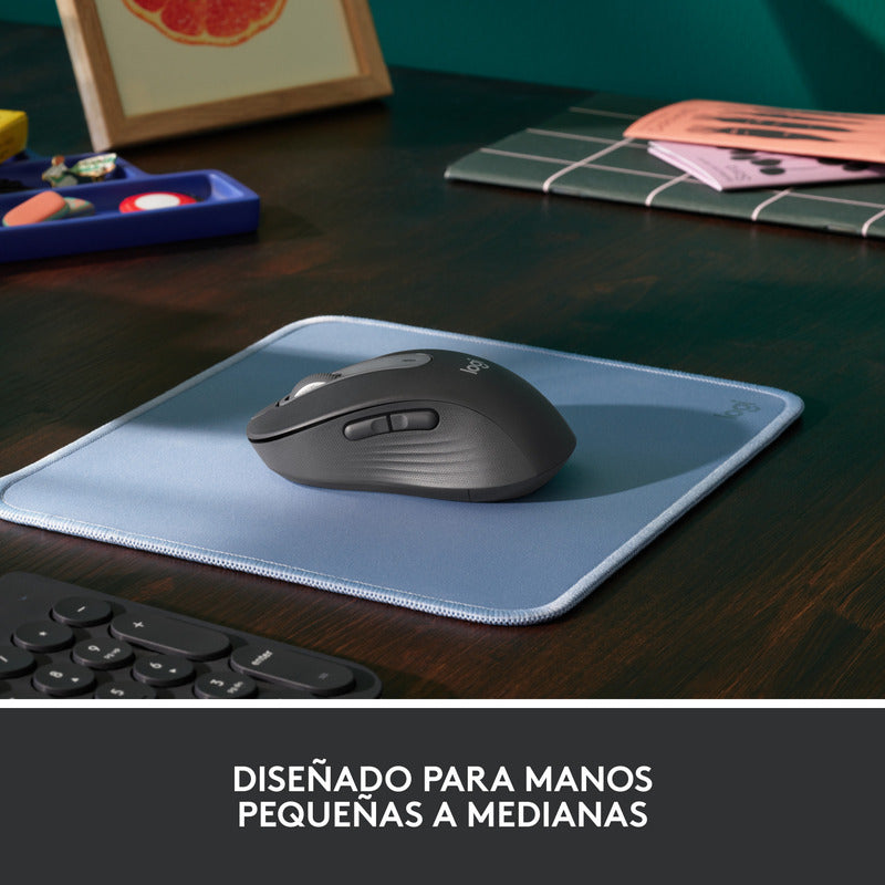 Mouse Inalámbrico Logitech Signature M650, Bluetooth Negro