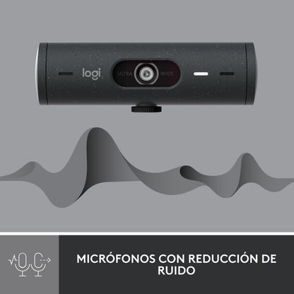 Webcam Full Hd 1080p, Rightlight 4, Logitech Brio 500 Negro