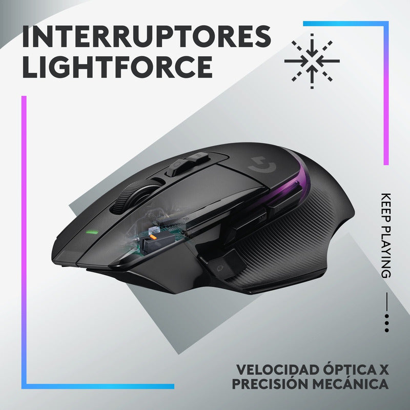 Combo Gamer Logitech G Mouse G502 X Plus + Microfono Yeti Gx