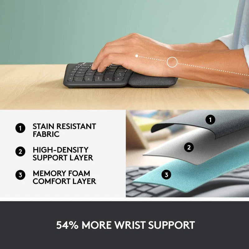 Combo Logitech Mouse Lift Ergo Negro + Teclado Ergo K860