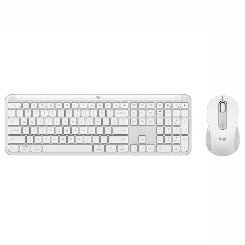 Combo Profesional Teclado Logitech K950 + Mouse M650, Blanco