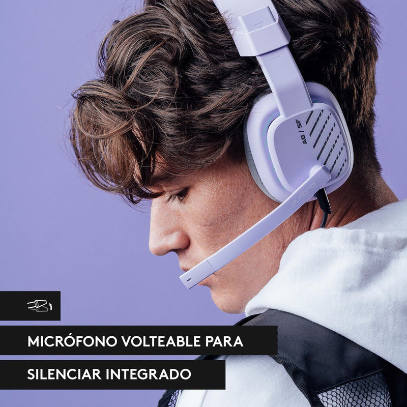 Auricular Gamer Astro A10 Gen 2, Pc/Ps5/Ps4, Xbox, Lavanda