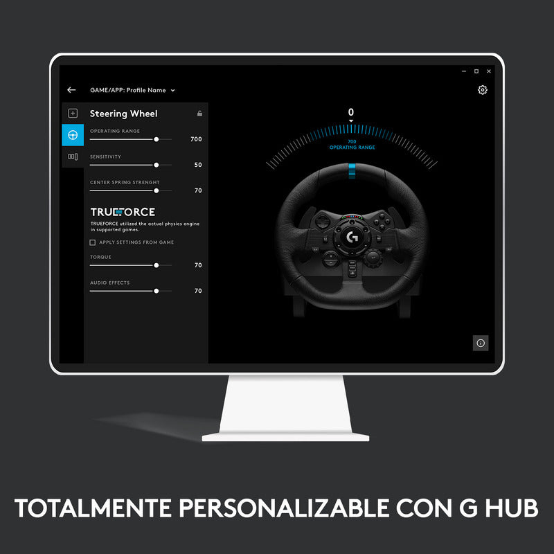 Volante de Carreras Logitech G923 TRUEFORCE para PS5, PS4 y PC