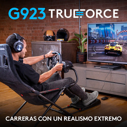 Volante de Carreras Logitech G923 TRUEFORCE para PS5, PS4 y PC
