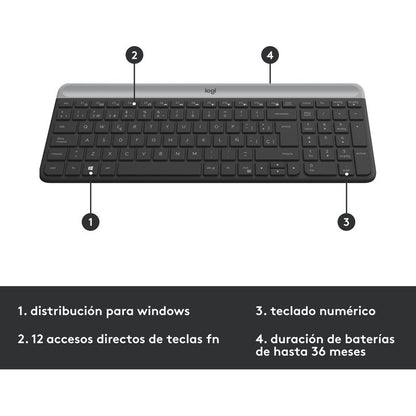 Teclado y Mouse Inalambrico Slim Logitech MK470