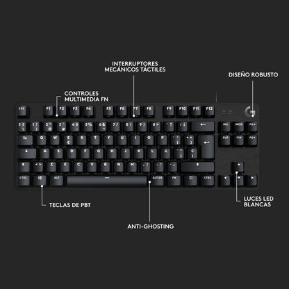Teclado Gamer Logitech G413 Tkl Se Mecánico Retroiluminado