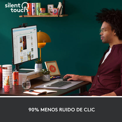 Combo Profesional Teclado Logitech  K950 + Mouse M650, Grafito