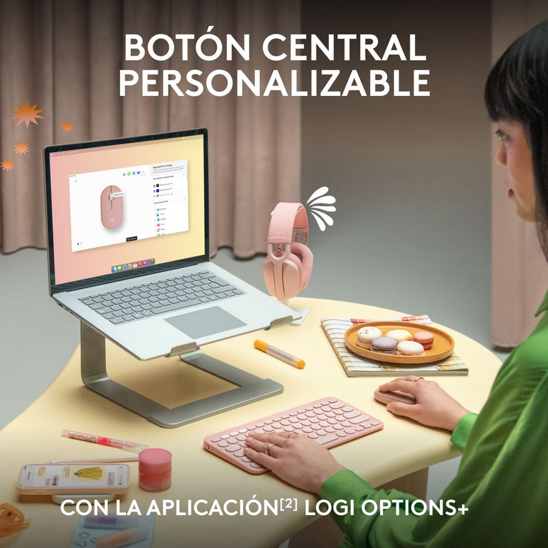 Combo Logitech Pebble 2: Teclado K380s + Mouse M350s