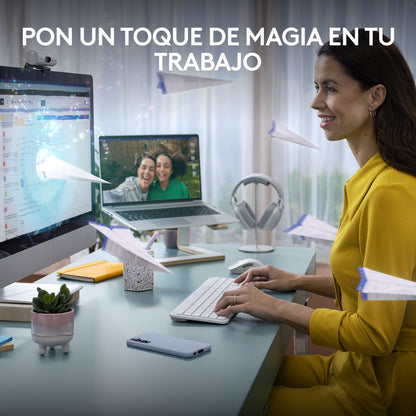 Teclado Bluetooth Bolt Logitech Signature Slim K950, Blanco