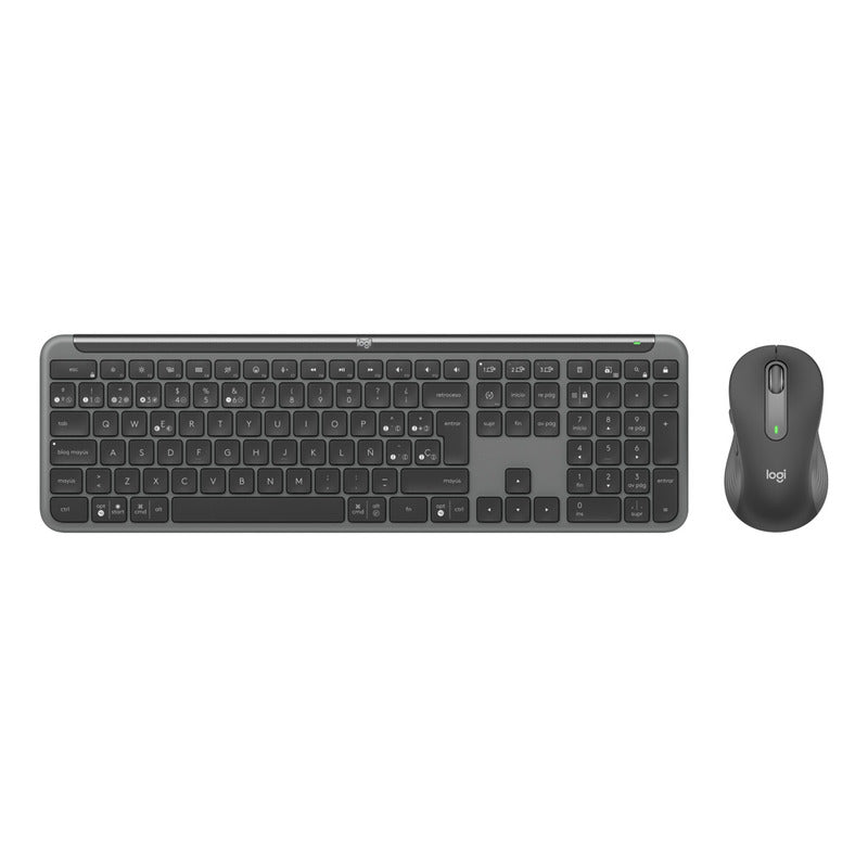Combo Profesional Teclado Logitech  K950 + Mouse M650, Grafito