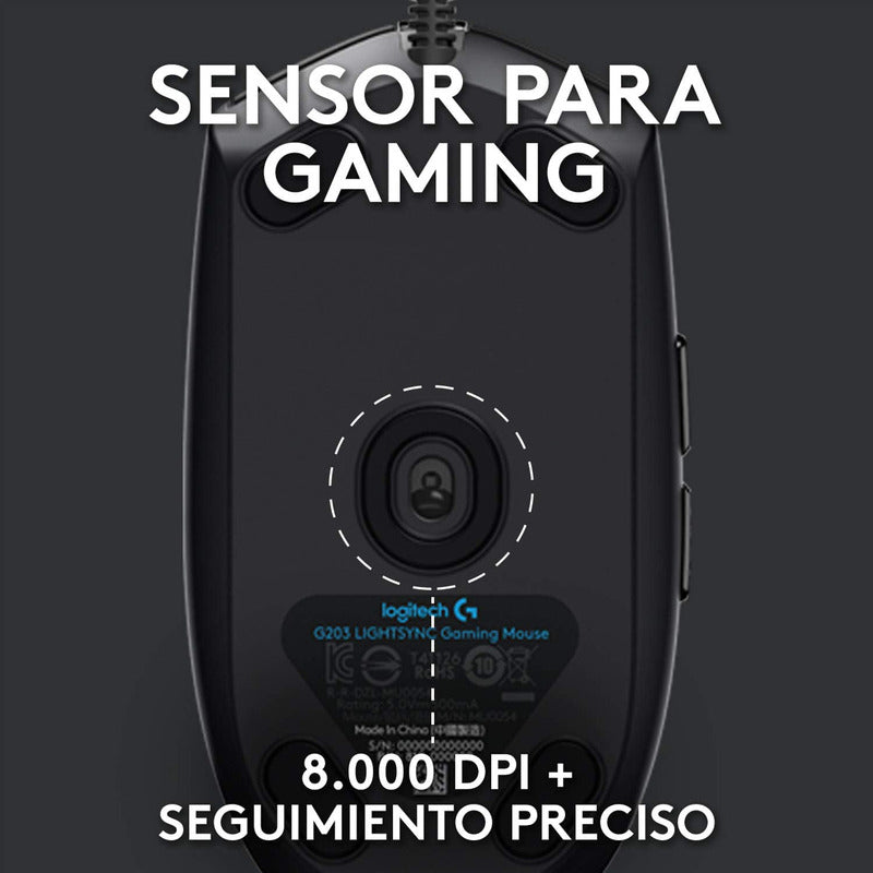 Combo Gamer Teclado Logitech G213 Prodigy RGB + Mouse G203 RGB