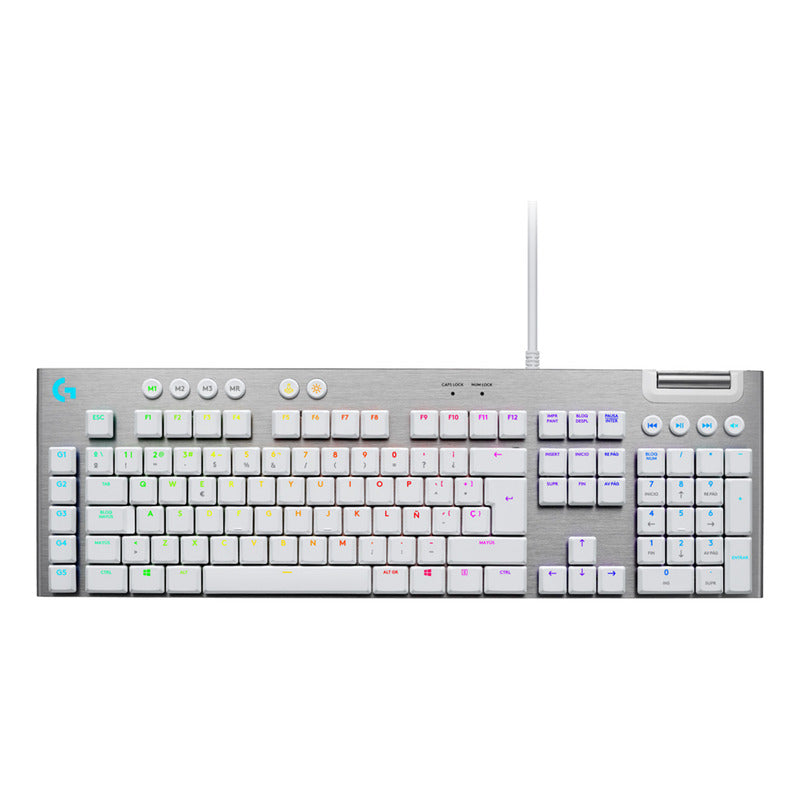 Teclado Gamer Mecánico Lightsync Rgb - Logitech G815 Blanco