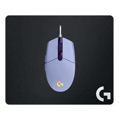 Combo Gamer Logitech Mouse G203 RGB Lila + Pad Mouse G240