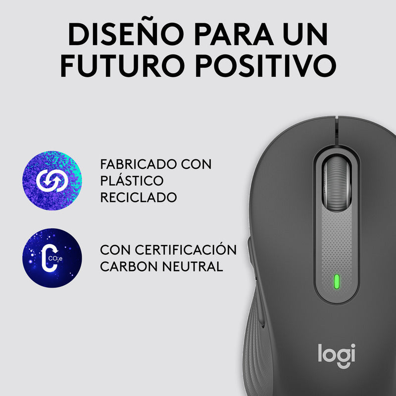 Mouse Inalámbrico Logitech Signature M650, Bluetooth Negro