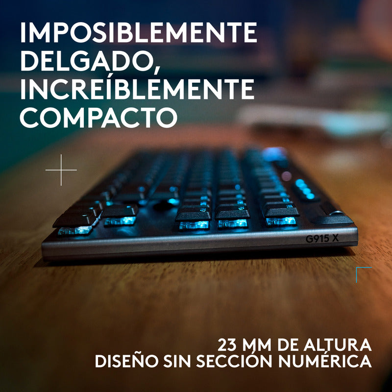 Teclado Gamer Logitech G915 X Lightspeed Tkl / Mecánico Slim