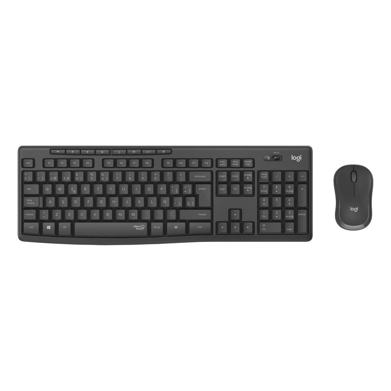 Combo Teclado y Mouse Inalámbrico Silencioso Logitech MK295 Silent