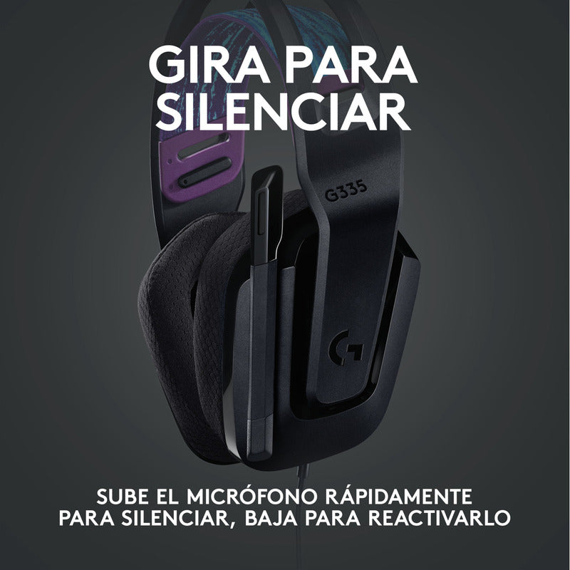 Auriculares Gamer Logitech G335, Pc, Ps5, Xbox / Color & Confort
