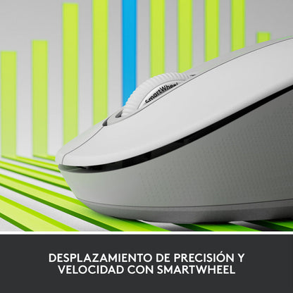 Combo Profesional Teclado Logitech K950 + Mouse M650, Blanco