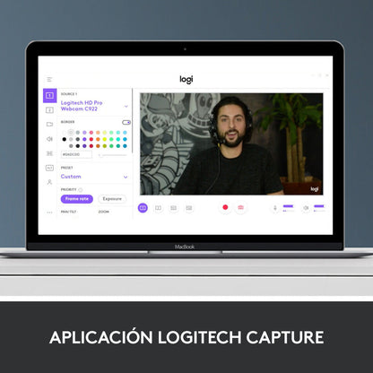 Webcam Hd / Videochats En Full Hd 1080p Logitech C920s Pro