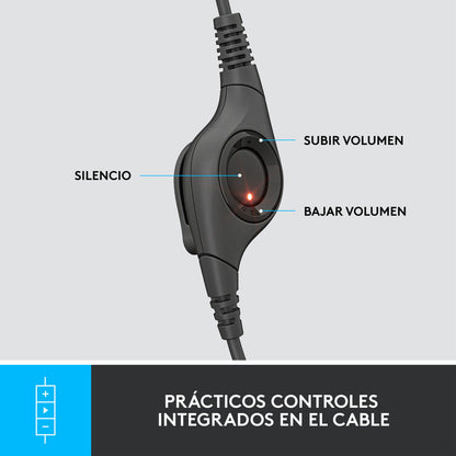 Combo Logitech Auricular H390 Estéreo + Cámara Web C922 1080p