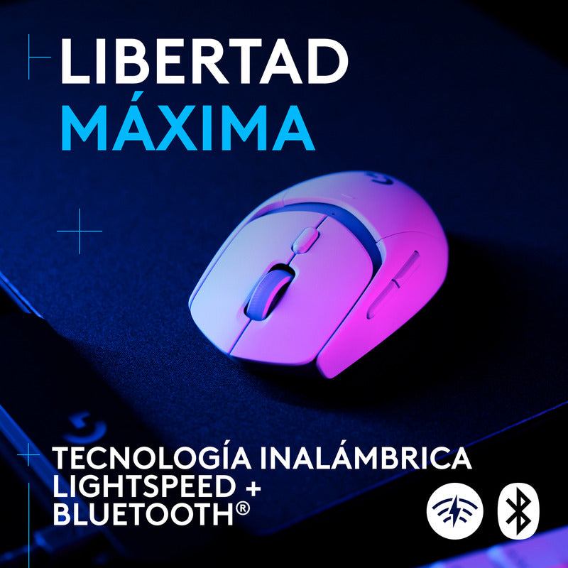Mouse Gamer Inalámbrico Logitech G309 Lightspeed 25.600dpi, Blanco