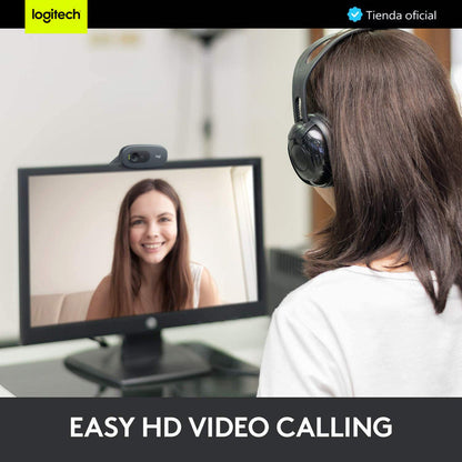 Logitech Combo Webcam C270 Hd 720p + Auricular H111 Estéreo