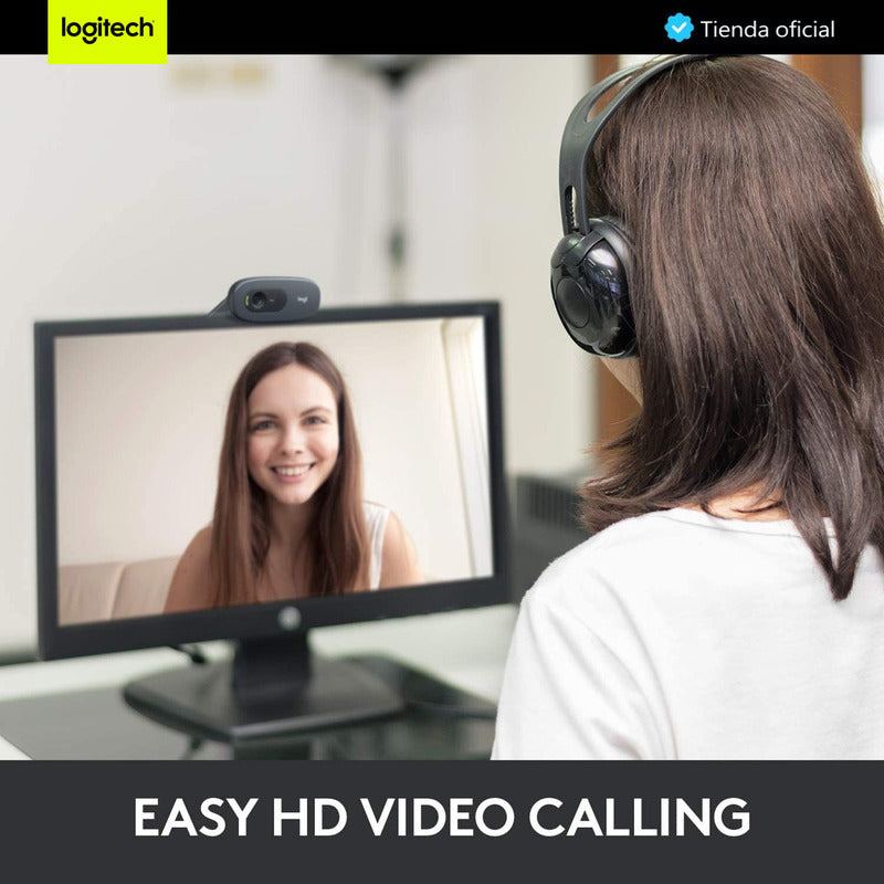 Logitech Combo Webcam C270 Hd 720p + Auricular H111 Estéreo