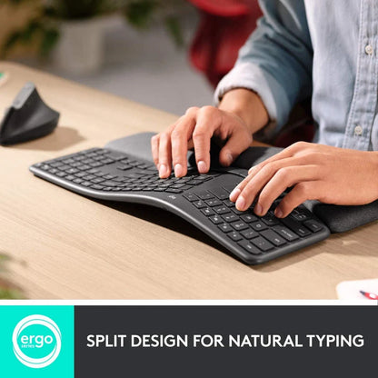 Combo Logitech Mouse Lift Ergo Negro + Teclado Ergo K860