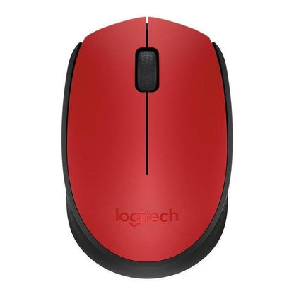 Mouse Inalámbrico Logitech M170, Cómodo Y Portátil, Rojo