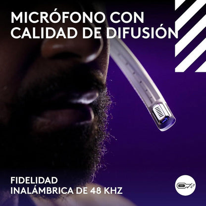 Auricular Gamer Inalámbrica + Base Logitech Astro A50 (5ta Gen) LIGHTSPEED, White