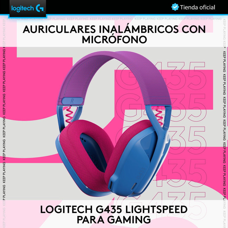 Combo Auricular Logitech Gamer G435 Inalámbrica + Mouse Gamer G305 A