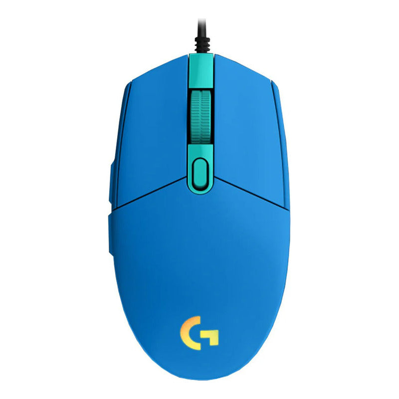 Mouse Gamer Logitech G203 RGB LIGHTSYNC, 6 Botones 8.000 DPI, Azul