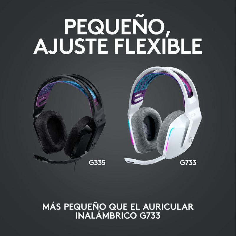 Auriculares Gamer Logitech G335, Pc, Ps5, Xbox / Color & Confort