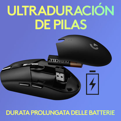 Mouse Gamer Inalámbrico Logitech G305, 12000dpi - Lila
