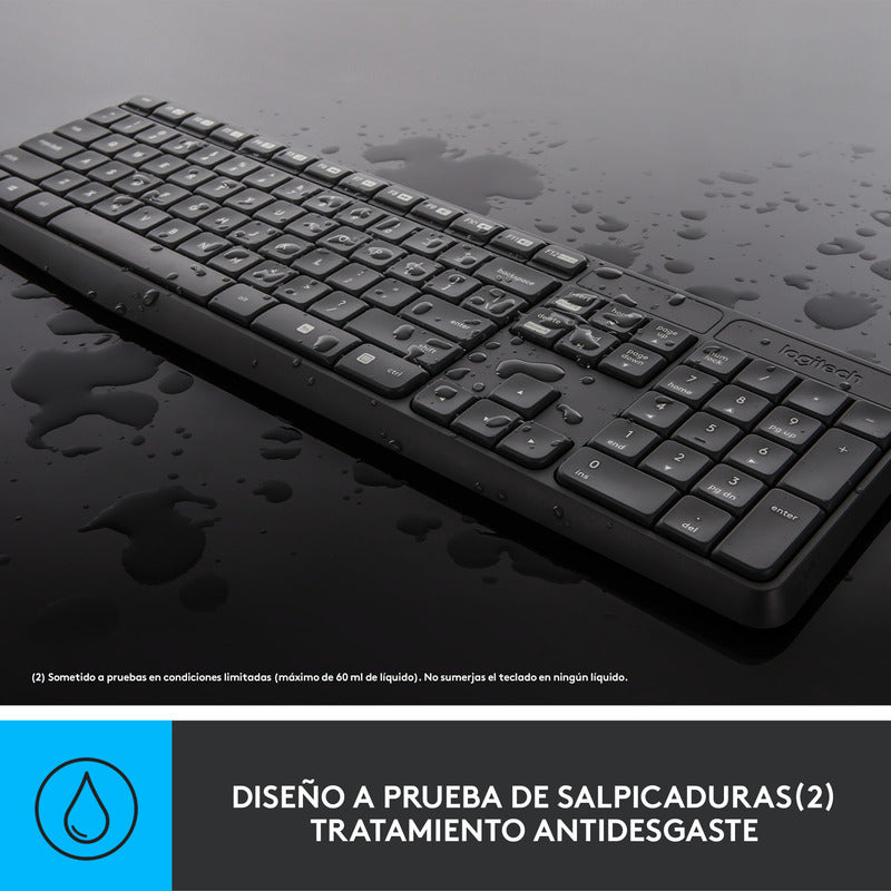 Teclado Multimedia Y Mouse Inalámbrico Logitech Mk235