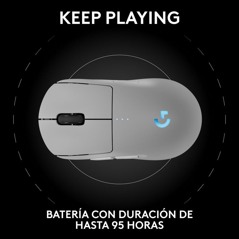 Mouse Gamer Inalámbrico Logitech G Pro 2 Lightspeed, Blanco