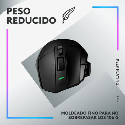 Mouse Gamer Logitech c X Plus Rgb Inalámbrico Hero 25k