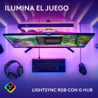 Teclado Gamer Mecánico Lightsync Rgb Logitech G515 Tkl, Negro