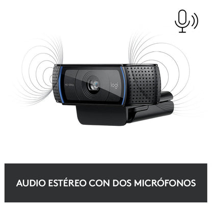 Webcam Hd / Videochats En Full Hd 1080p Logitech C920s Pro
