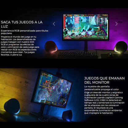 Parlantes Gamer Logitech G560 Lightsync, 2.1 Iluminación Rgb