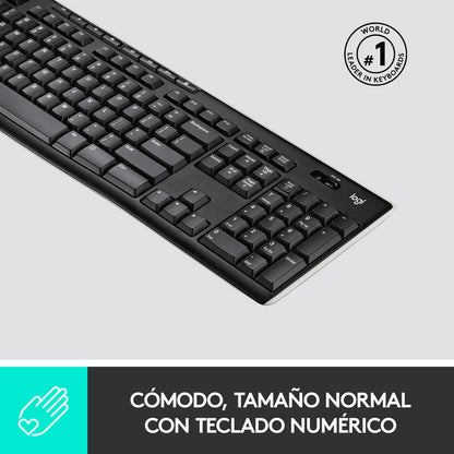 Teclado Inalámbrico  Multimedia Logitech K270  Unifying