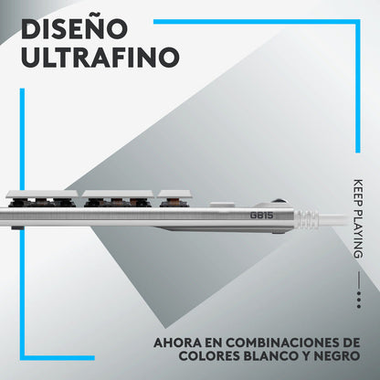 Teclado Gamer Mecánico Lightsync Rgb - Logitech G815 Blanco