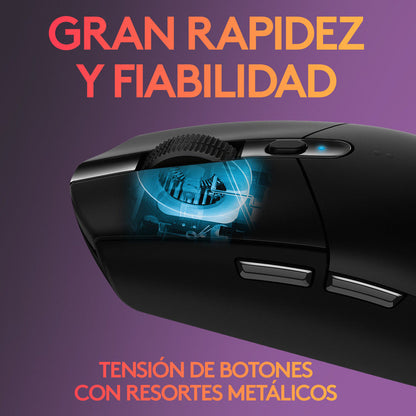 Mouse Gamer Inalámbrico Logitech G305, 12000dpi - Negro