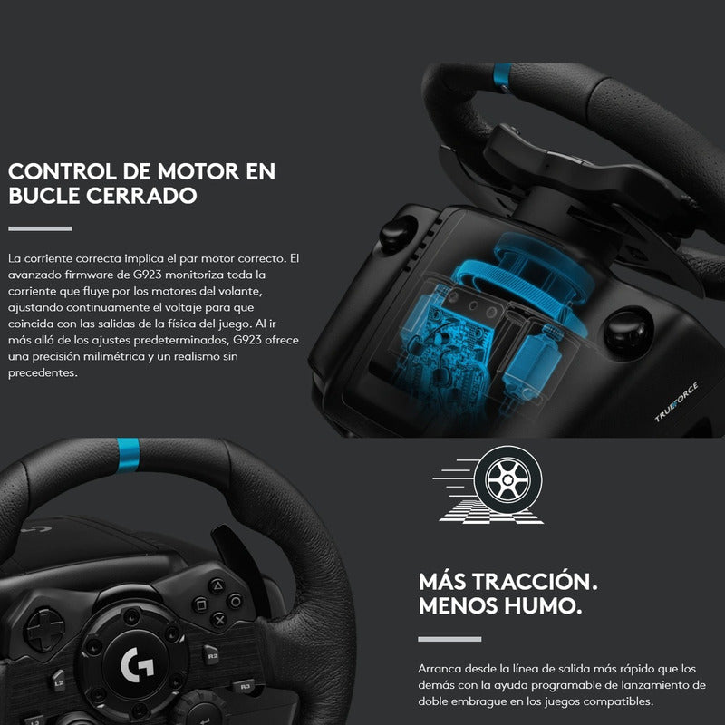 Volante Logitech G923 para Xbox Series X|S, Xbox One y PC + Palanca de Cambios