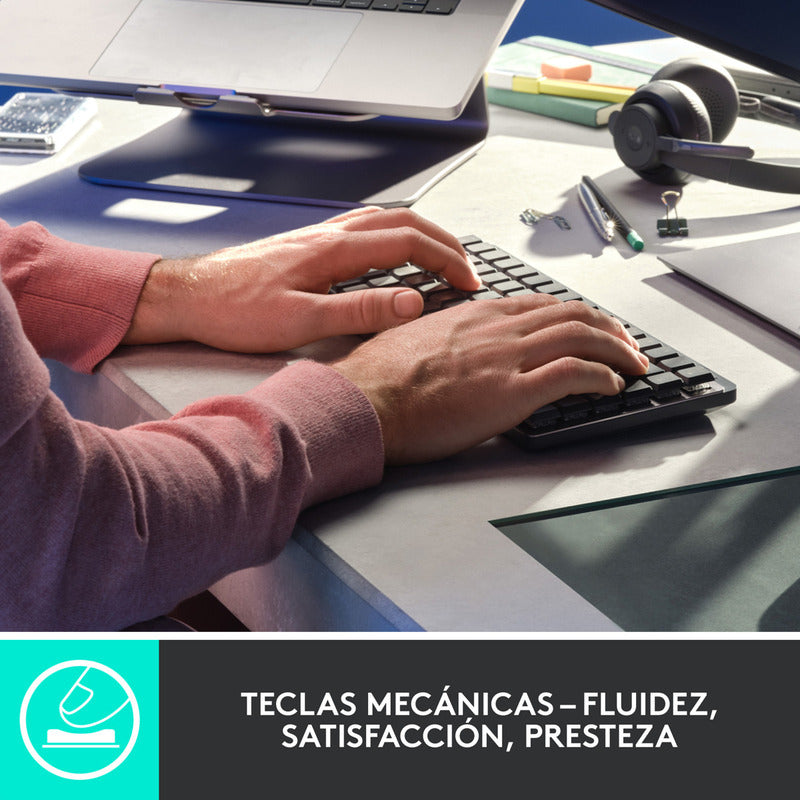 Teclado Recargable Iluminado de Alto Desempeño Logitech MX Mechanical Mini
