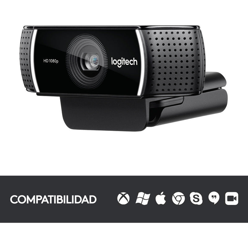 Webcam Ideal Streaming Logitech C922 Pro Stream Con Trípode